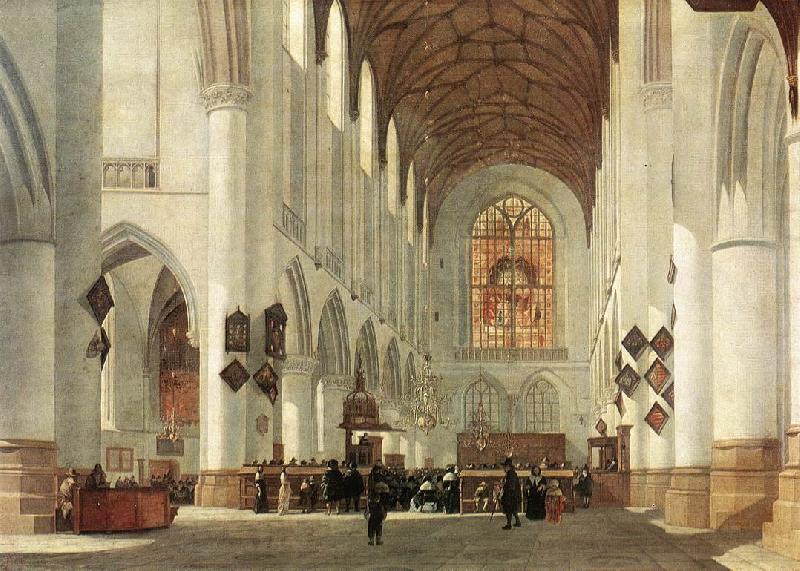 BERCKHEYDE, Job Adriaensz Interior of the St Bavo Church at Haarlem fs Germany oil painting art